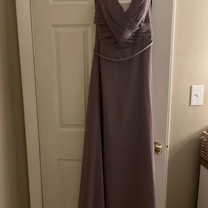 Elegant Mauve Evening Gown